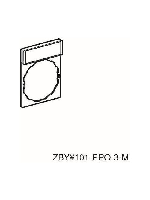 Product image for Square D ZBY2307 30 x 40 mm Up Marked Standard Legend Holder