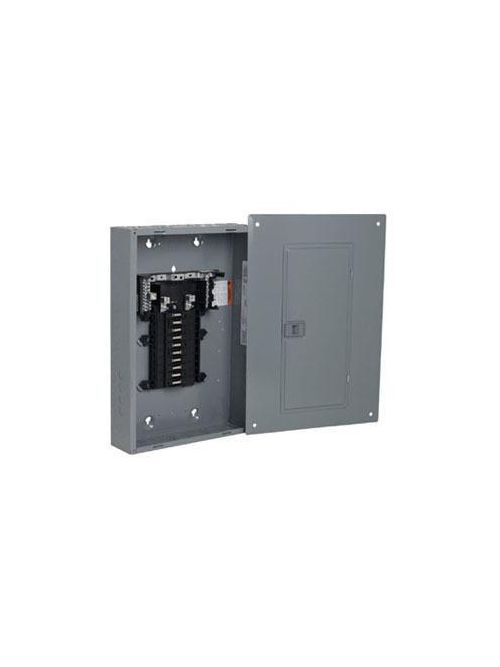 Product image for Square D QO120L125G 120/240 VAC 125 Amp 1-Phase 3-Wire 20-Circuit Convertible Main Lug Load Center Box and Interior