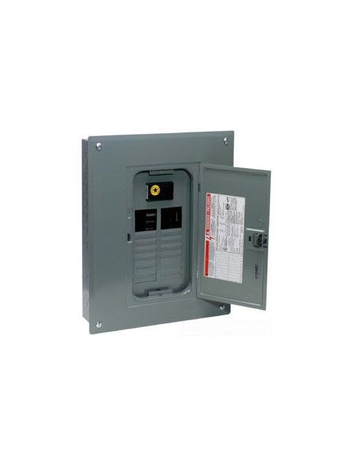 Product image for Square D QO120M100 120/240 VAC 100 Amp 1-Phase 3-Wire Convertible Main Breaker Load Center Box and Interior