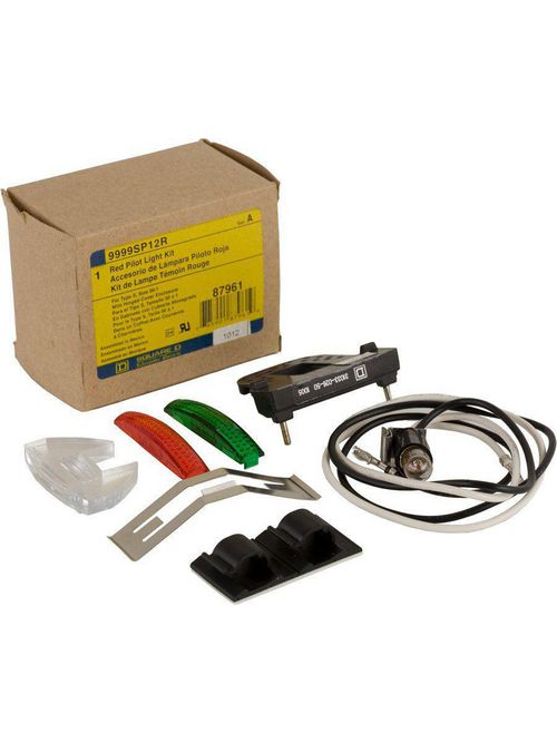 Product image for Square D 9999SP12R 2/3-Pole 120 VAC NEMA 1 Red Contactor/Starter Pilot Light Kit