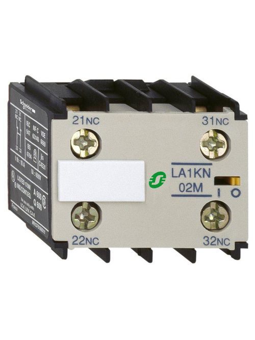 Square D LA1KN11 575 VAC 10 Amp 1NO 1NC Screw Clamp Terminal Auxiliary Contact Block Product image for Square D LA1KN11 575 VAC 10 Amp 1NO 1NC Screw Clamp Terminal Auxiliary Contact Block