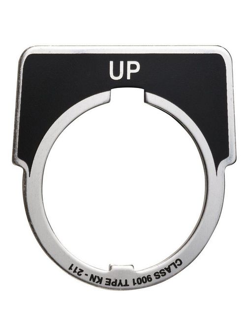 Product image for Square D 9001KN211 40 x 43 mm Aluminum Up Push Button Standard Legend Plate