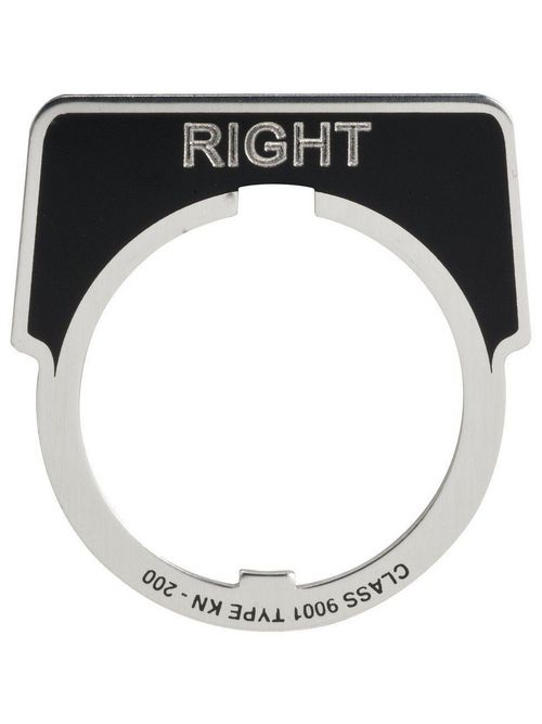 Product image for Square D 9001KN231 Type K 30 mm Push Button Legend Plate