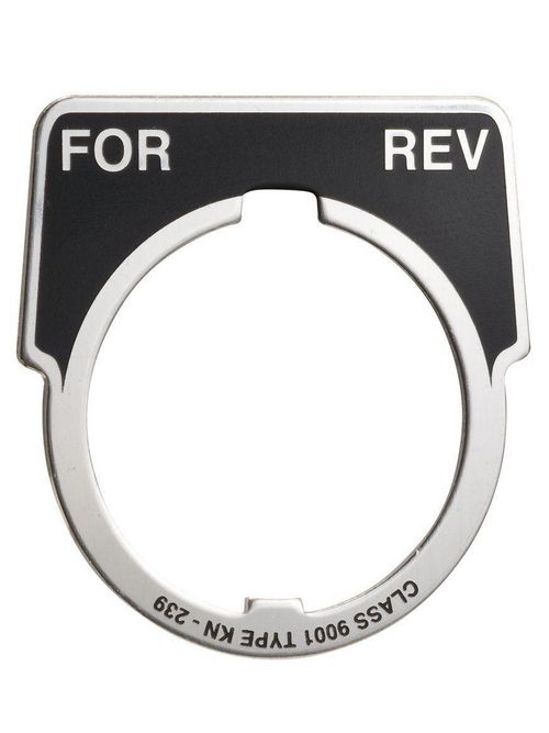 Product image for Square D 9001KN239 Type K 30 mm Push Button Legend Plate