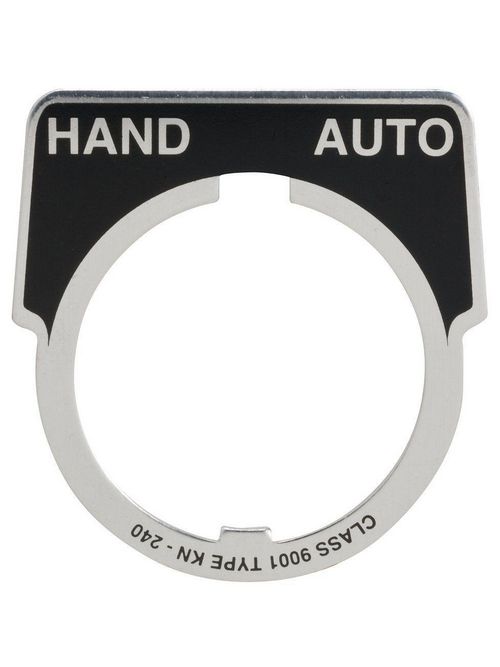 Product image for Square D 9001KN240 Type K 30 mm Push Button Legend Plate