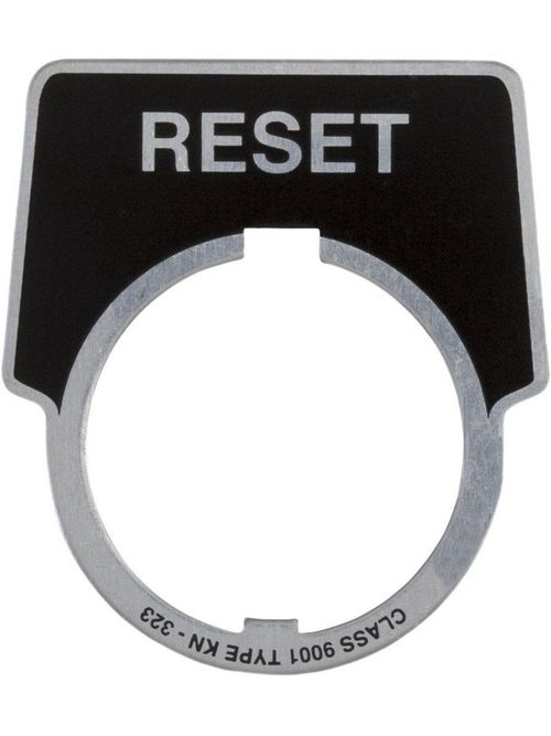 Product image for Square D 9001KN323 Type K 30 mm Push Button Legend Plate