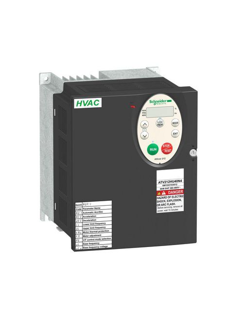 Product image for Square D ATV212HU55N4 380 to 480 VAC 7.5 Hp 3-Phase Open Type Variable Speed Drive