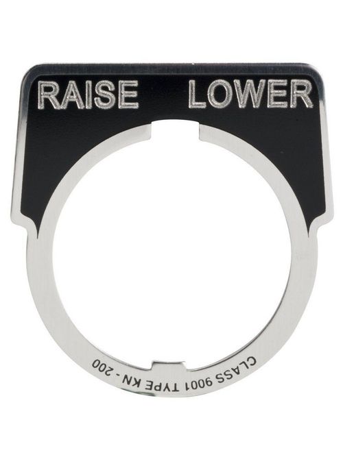 Product image for Square D 9001KN247 Type K 30 mm Push Button Legend Plate