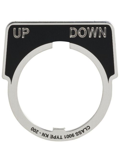 Product image for Square D 9001KN253 Type K 30 mm Push Button Legend Plate