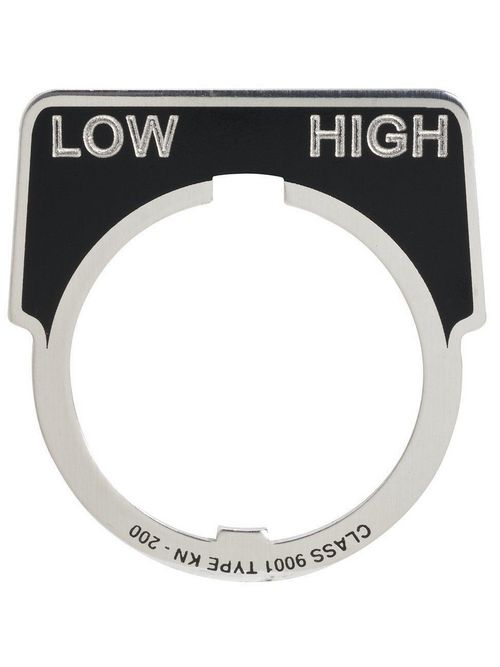 Product image for Square D 9001KN254 Type K 30 mm Push Button Legend Plate