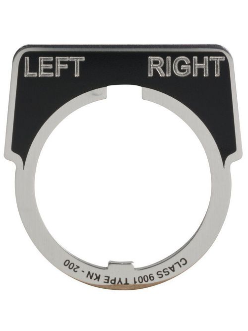 Product image for Square D 9001KN256 Type K 30 mm Push Button Legend Plate