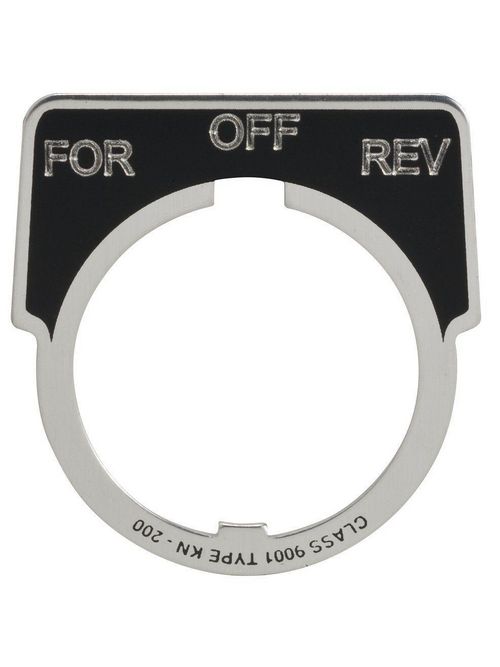 Product image for Square D 9001KN259 Type K 30 mm Push Button Legend Plate