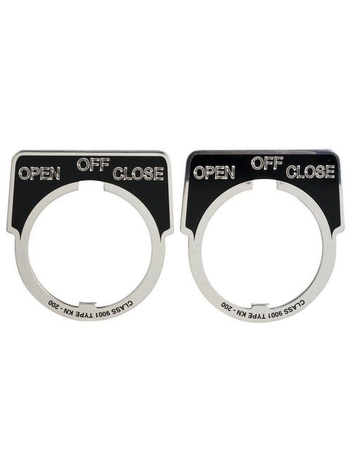 Product image for Square D 9001KN263 Type K 30 mm Push Button Legend Plate