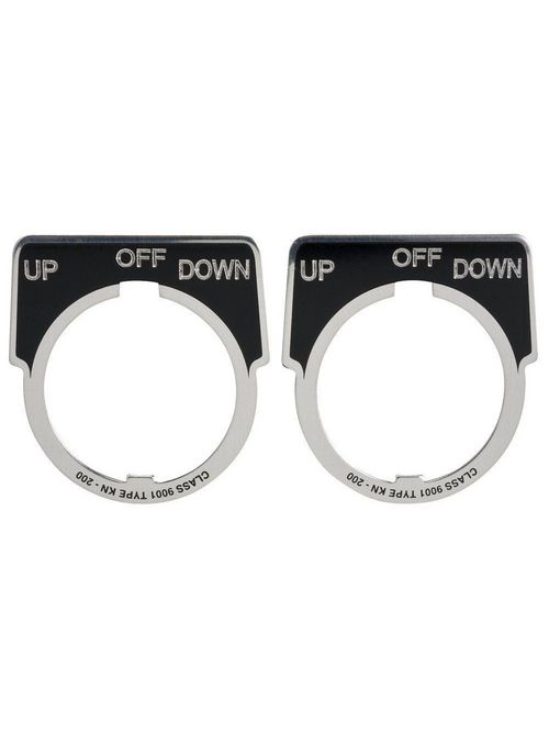 Product image for Square D 9001KN264 Type K 30 mm Push Button Legend Plate