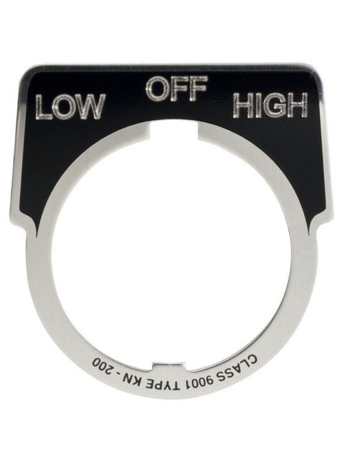 Product image for Square D 9001KN265 Type K 30 mm Push Button Legend Plate