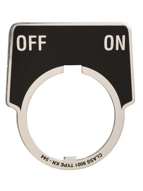 Product image for Square D 9001KN344 Type K 30 mm Push Button Legend Plate