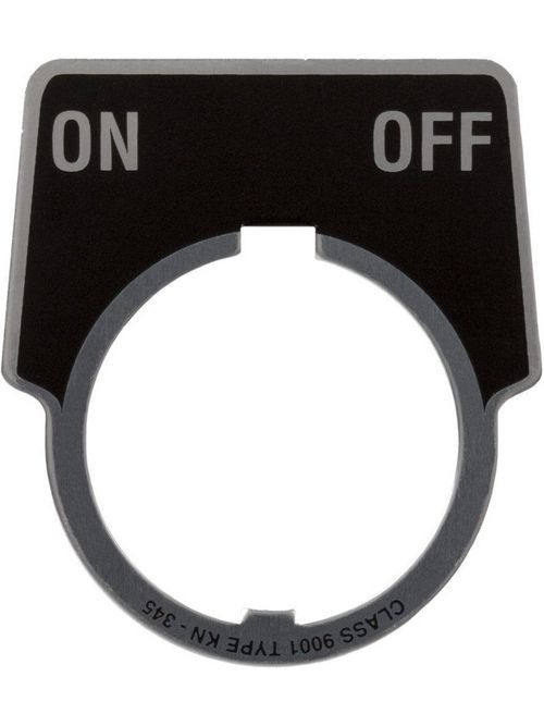 Product image for Square D 9001KN345 Type K 30 mm Push Button Legend Plate