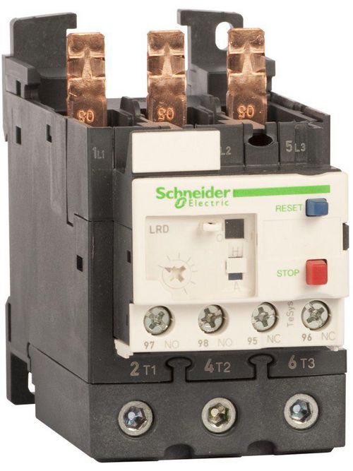 Product image for Square D LRD365L 600 Volt 48 to 65 Amp 3-Pole Bi-Metallic Screw Clamp Terminal Thermal Overload Relay