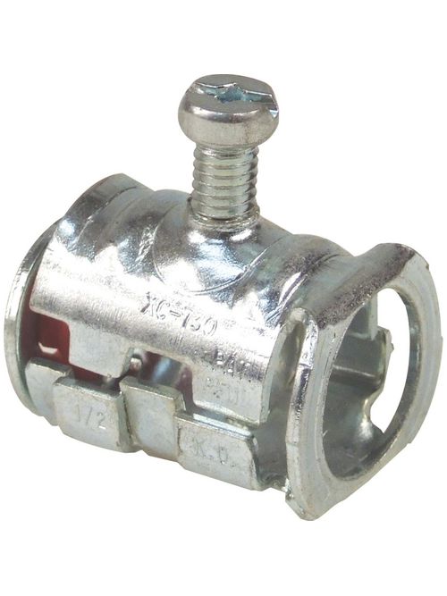 Steel City XC-7300 1/2 Inch Knockout Cable Lok Set Screw Connector Steel City XC-7300 1/2 Inch Knockout Cable Lok Set Screw Connector