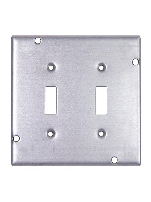 Steel City RSL-5 4-11/16 Square 2 Toggle Switches Steel Cover Steel City RSL-5 4-11/16 Square 2 Toggle Switches Steel Cover