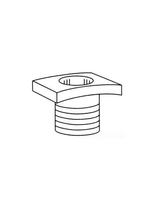 Product image for Kindorf G-972-1/2 1/2 Inch 750 lb Galv Krom Malleable Iron Spacing Nipple
