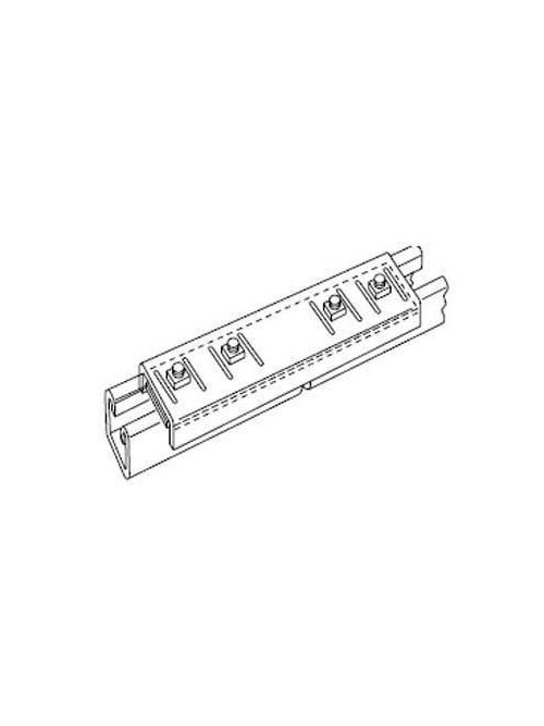 Product image for Kindorf G-978 1-1/2 Inch 14 Gauge Galv Krom Steel Straight Channel Joiner