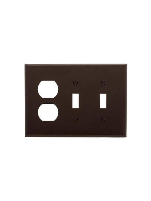 Product image for EWD PJ28B Wallplate 3G 2Toggle 1Dup