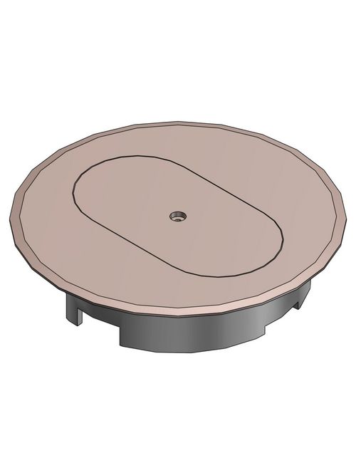 CL E97DST DUPLEX RECEP FLR BOX CVR- CL E97DST DUPLEX RECEP FLR BOX CVR-