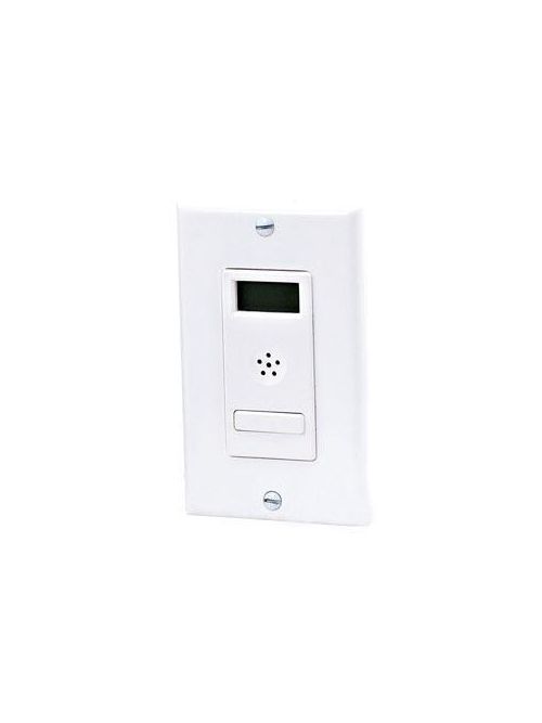 Product image for Tork SSA100 120/277 VAC 60 Hz 15 Amp 12 Hour White SPST Auto Off In-Wall Digital Time Switch