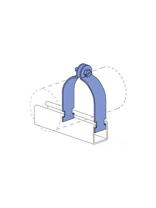 Product image for Unistrut P1430AS EG 1-1/2 Inch Assembled Electrogalvanized Steel Thin Wall EMT Pipe Clamp