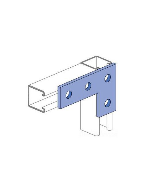 Product image for Unistrut P1380a HG 4-Hole Flat Plate Fitting