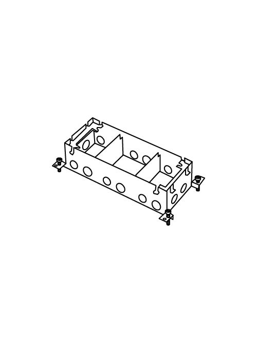 Wiremold 880S3 1/2 x 3/4 x 1 Inch 180 In 3-Gang Stamped Steel Floor Box Wiremold 880S3 1/2 x 3/4 x 1 Inch 180 In 3-Gang Stamped Steel Floor Box