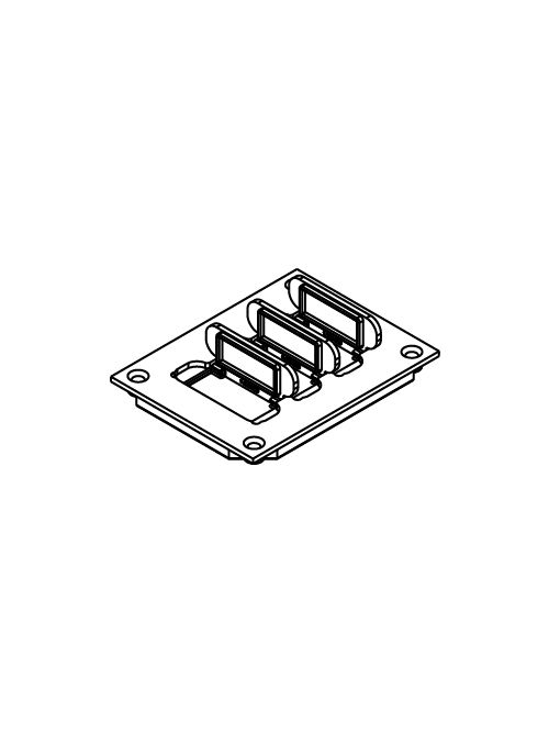 Wiremold 829PFL-BLK 3-3/16 x 4-1/8" Black Polycarbonate Flip Lid Floor Box Communication Cover Plate Wiremold 829PFL-BLK 3-3/16 x 4-1/8" Black Polycarbonate Flip Lid Floor Box Communication Cover Plate