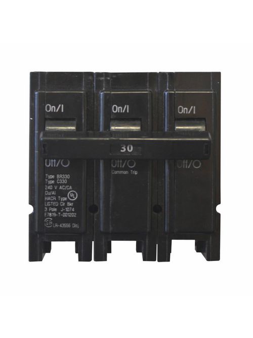 Eaton Electrical BR330 1 Inch Plug-On Circuit Breaker Eaton Electrical BR330 1 Inch Plug-On Circuit Breaker