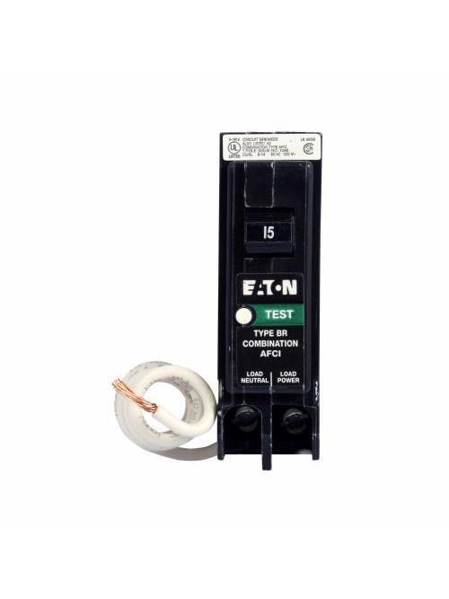 Product image for Eaton Electrical BRCAF115 15 Amp 10 kaic 1-Pole Combination AFCI Circuit Breaker