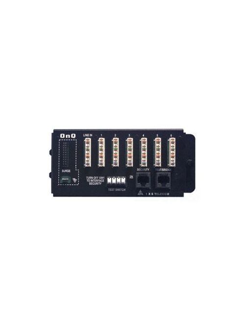 Product image for Pass & Seymour 1267062-01 2 x 6.5 x 3 Inch Black Smooth Semi Gloss 18 Gauge CRS 1 x 6 Basic Telecom Module