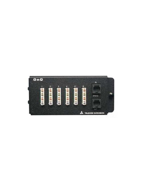 Product image for On-Q 1267058-01 2 x 6.5 x 3 Inch 6-Port Black RJ45 Telecom Expansion Module