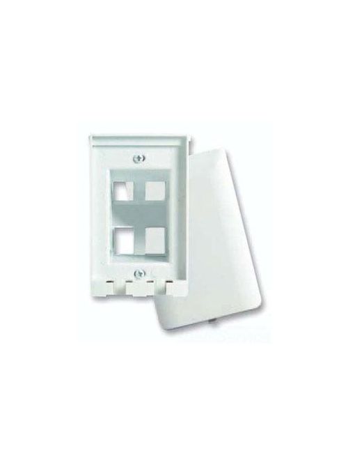 Product image for Pass & Seymour 364311-02 4-Port 1-Gang Light Almond Data Communication Decorator Outlet