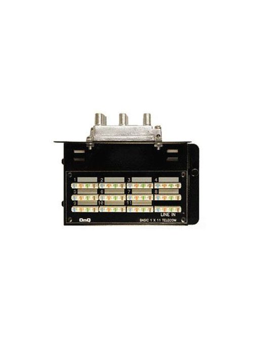 Product image for Pass & Seymour 364400-10 11 Telecom/8 Video Outlet Black 18 Gauge CRS Combination Module