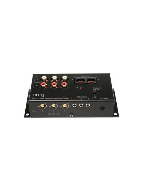 Product image for Pass & Seymour F7428 Powder Coated Black Multi-Room Audio System Triple Source Input