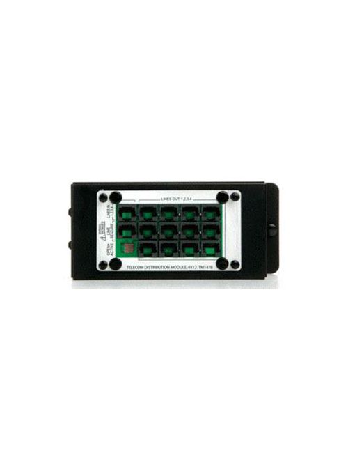 Product image for On-Q TM1478 4-Inlet 14-Outlet Gray/Black Telecom Module