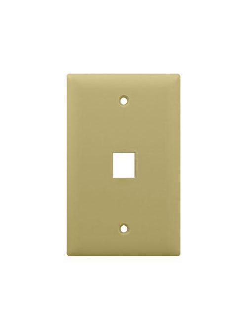 On-Q WP3401-IV 1-Gang 1-Port Ivory High Impact Flame Retardant Plastic Keystone Wallplate On-Q WP3401-IV 1-Gang 1-Port Ivory High Impact Flame Retardant Plastic Keystone Wallplate