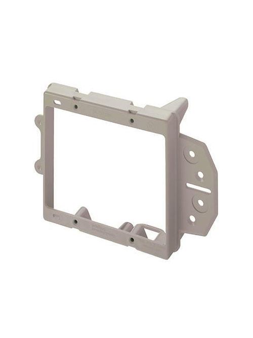On-Q AC1009-02 4 x 3.75 Inch 2-Gang Gray Smooth Flame Retardant Plastic In-Wall Face Mount Low Voltage Bracket On-Q AC1009-02 4 x 3.75 Inch 2-Gang Gray Smooth Flame Retardant Plastic In-Wall Face Mount Low Voltage Bracket