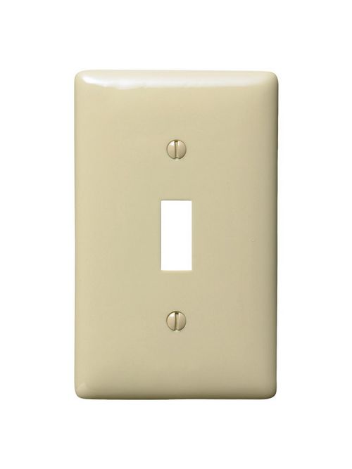 Product image for Hubbell NP1INA WALLPLATE, 1-G, TOGG, IVORY