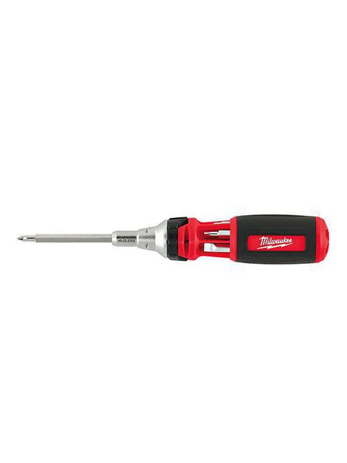 Product image for Milwaukee 48-22-2302 10-in-1 Square Drive Ratcheting Multi Bit Driver
