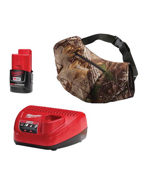 Product image for Milwaukee 2321-21 M12™ Cordless RealTree Xtra™ Camo Heated Hand Warmer Kit