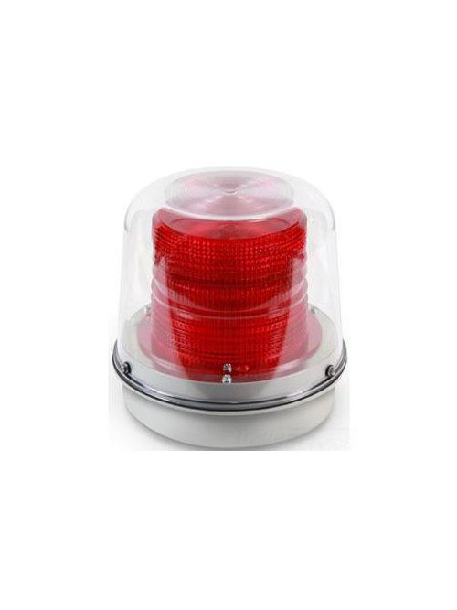 Product image for Edwards Signaling 94R-N5 120 VAC 0.1 Amp Red Cast Base Single Flashing Xenon Strobe Beacon