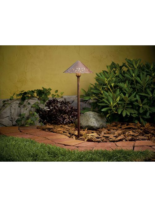 Product image for Kichler 15843TZT LED Hammered Roof Path Light