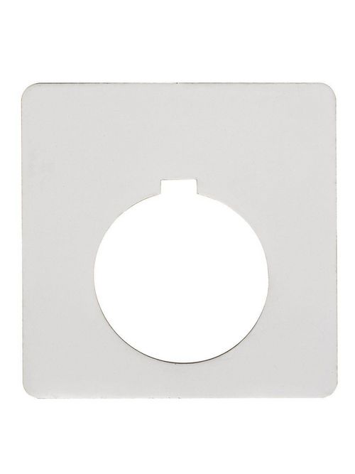 Product image for Square D 9001KN100WP 2.25 Inch Plastic Black Blank Square Push Button Standard Legend Plate