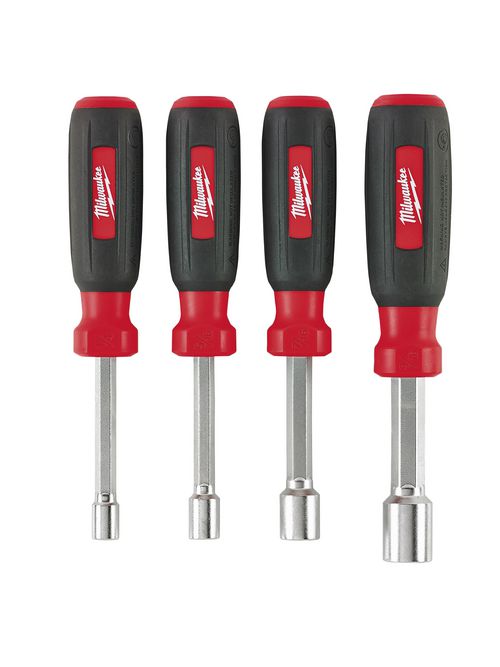 Milwaukee 48-22-2404 4pc Hollow Shaft SAE Nut Driver Set Milwaukee 48-22-2404 4pc Hollow Shaft SAE Nut Driver Set